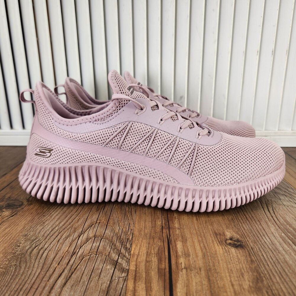 Skechers BOBS Sport Geo New Aesthetics Sneakers Womens Sz 10 Pink Shoes 117417TX
